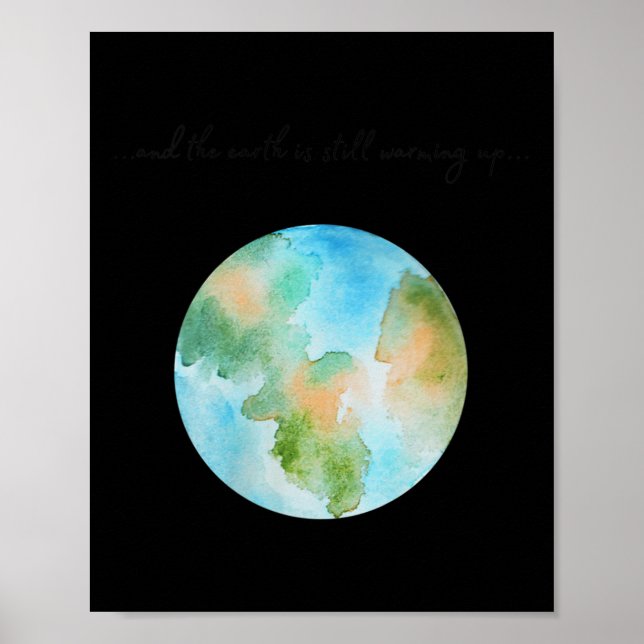 Womens And It Is Warming Up Global Warming Poster (Front)