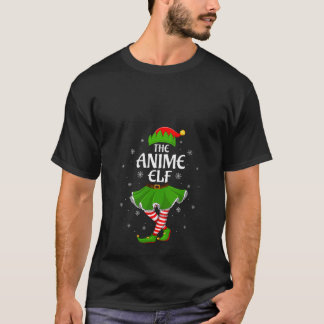 Womens Anime Elf Christmas Family Girls Women Elf  T-Shirt