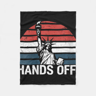 Womens Anti Maga Resistance Statue Of Liberty Hand Fleece Blanket