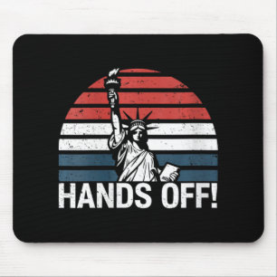 Womens Anti Maga Resistance Statue Of Liberty Hand Mouse Mat