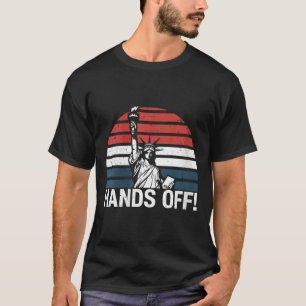 Womens Anti Maga Resistance Statue Of Liberty Hand T-Shirt