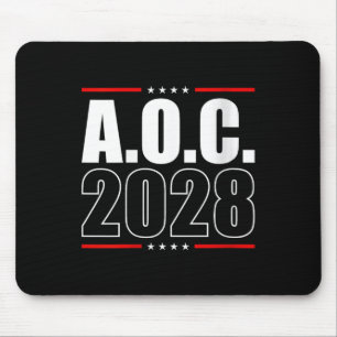 Womens Aoc 2028 A.o.c. 2028 For President Aoc 28 E Mouse Mat