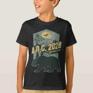 Womens Aoc 2028 For President Resist Bear Alexandr T-Shirt