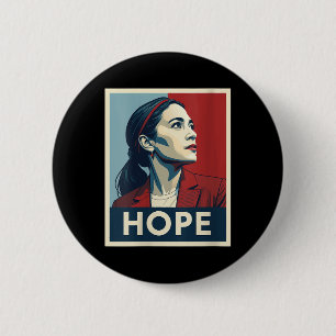 Womens Aoc Alexandria Ocasio Cortez 2028 For Presi 6 Cm Round Badge
