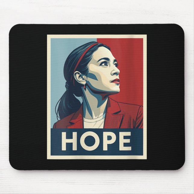 Womens Aoc Alexandria Ocasio Cortez 2028 For Presi Mouse Mat (Front)