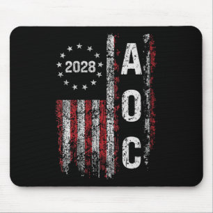 Womens Aoc Alexandria Ocasio Cortez 2028 For Presi Mouse Mat