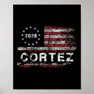 Womens Aoc Alexandria Ocasio Cortez 2028 For Presi Poster