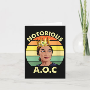 Womens Aoc Alexandria Ocasio-cortez First Female P Card
