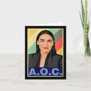 Womens Aoc Alexandria Ocasio-cortez First Female P Card