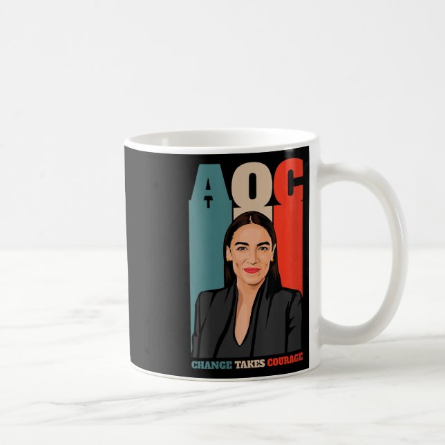 Womens Aoc Alexandria Ocasio-cortez First Female P Coffee Mug (Right)