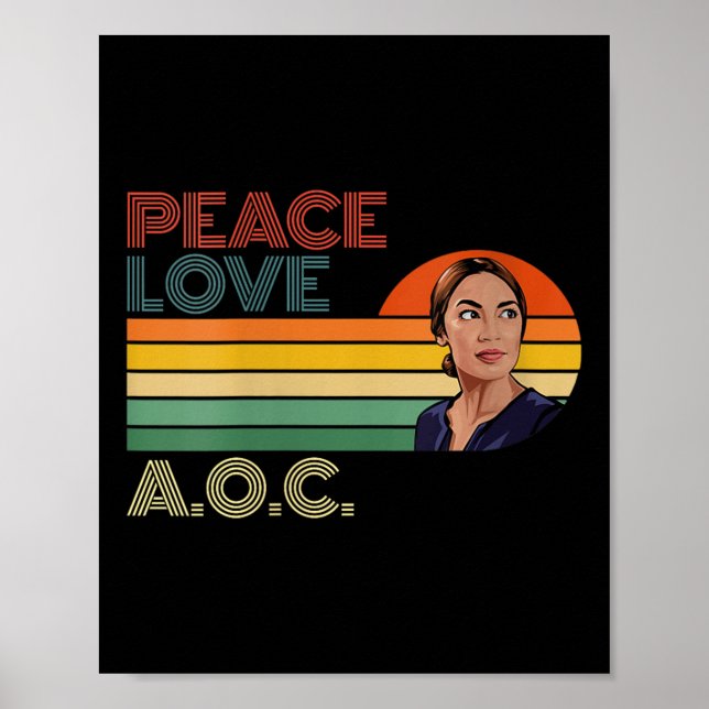 Womens Aoc Alexandria Ocasio-cortez First Female P Poster (Front)
