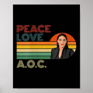 Womens Aoc Alexandria Ocasio-cortez First Female P Poster