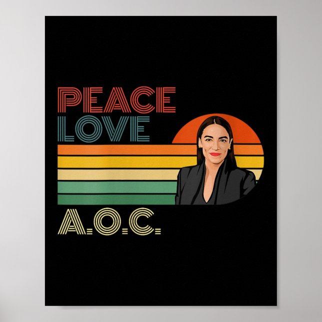 Womens Aoc Alexandria Ocasio-cortez First Female P Poster (Front)
