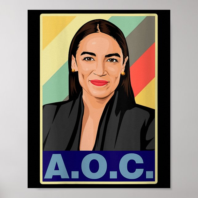 Womens Aoc Alexandria Ocasio-cortez First Female P Poster (Front)