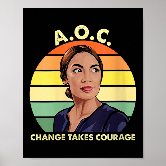 Womens Aoc Alexandria Ocasio-cortez First Female P Poster (Front)