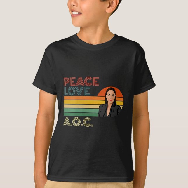Womens Aoc Alexandria Ocasio-cortez First Female P T-Shirt (Front)