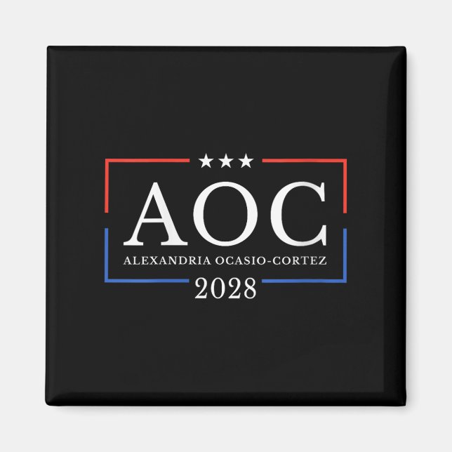 Womens Aoc For President 2028 Simple Sign For Wome Magnet (Front)