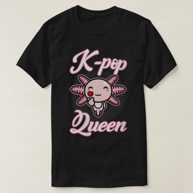 Womens Aolotl KPop Queen KPop Merch VNeck  T-Shirt (Design Front)