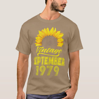 Womens Apparel Sunflower Vintage September 1979 43 T-Shirt