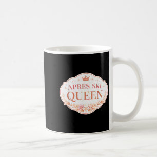 Womens apres ski queen skiing lover girl skier coffee mug