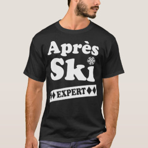 Womens Apres Ski WInter Sports VNeck T-Shirt