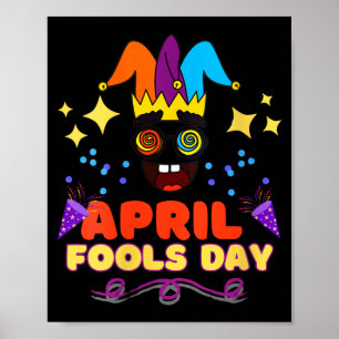 Womens April Fools Day Birthday Quote - Born On Poster