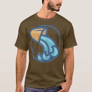 Womens Aquarius Zodiac Horoscope Astrology T-shirt