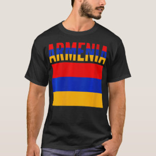Womens Armenian Gift Armenia Country Flag VNeck1 T-Shirt