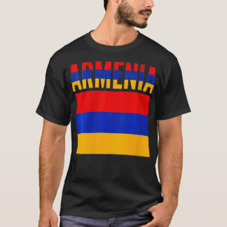 Womens Armenian Gift Armenia Country Flag VNeck1 T-Shirt