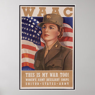 Women's Army Air Corp Poster