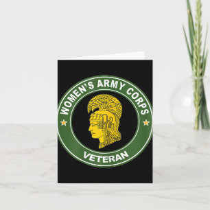 Womens Army Corps Veteran Shirt Womens Army Corps Card