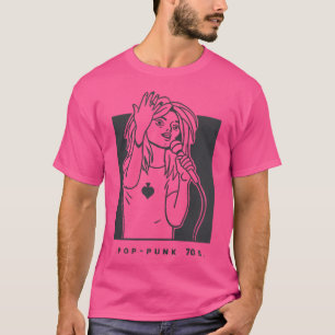 Womens Art For Pop Punk Fans. Music Scene In Late T-Shirt