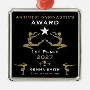 Women's Artistic Gymnastics Metal Tree Decoration