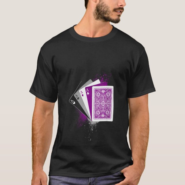 Womens Asexuality Flag  Ace Queer Playing Cards De T-Shirt (Front)
