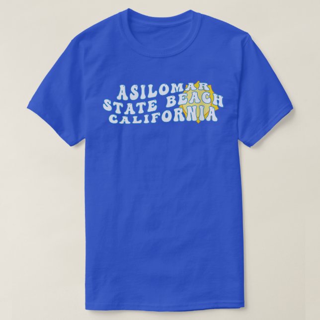 Womens Asilomar State Beach California CA Retro Wa T-Shirt (Design Front)