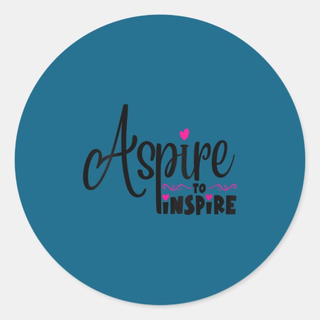 Womens Asre To Insre Sitive Motivational Gift Tee  Classic Round Sticker (Front)