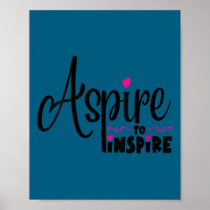 Womens Asre To Insre Sitive Motivational Gift Tee  Poster