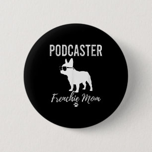 Womens Aster Frenchie Mum Shirt Funny Dog Lover Gi 6 Cm Round Badge