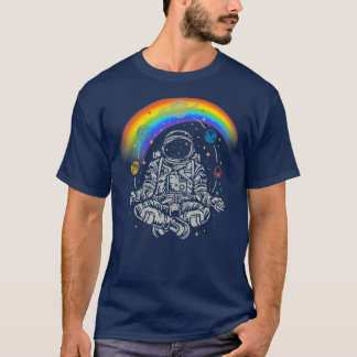 Womens Astronaut Purple Yoga T-Shirt