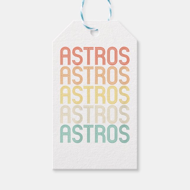 Womens Astros  Gift Tags (Front)
