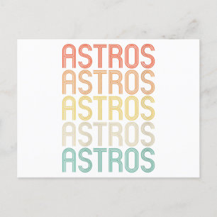 Womens Astros  Holiday Postcard