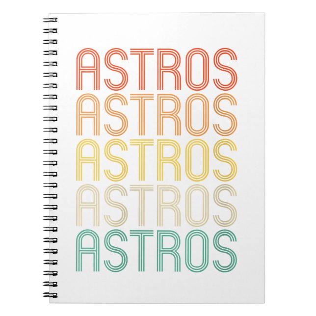 Womens Astros  Notebook (Front)