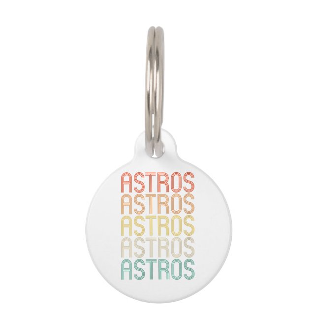 Womens Astros  Pet Tag (Front)