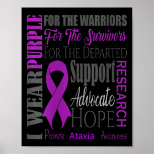 Womens Ataxia Neurological Sickness Awareness for  Poster