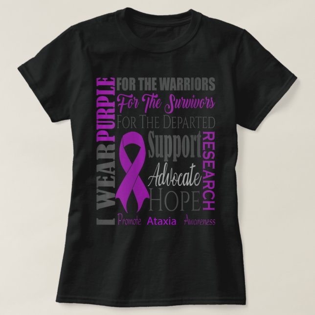 Womens Ataxia Neurological Sickness Awareness for  T-Shirt (Design Front)