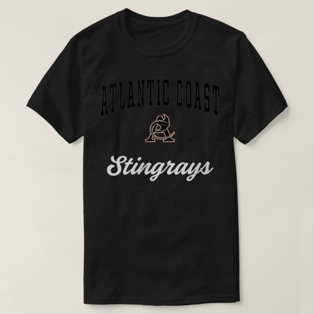 Womens Atlantic Coast High School Stingrays VNeck  T-Shirt (Design Front)