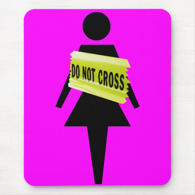 Women's attitude just for women mouse mat (Front)