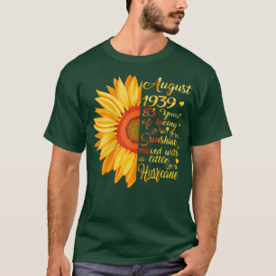 Womens August Girls 1939 Birthday Gift 83 Years Ol T-Shirt
