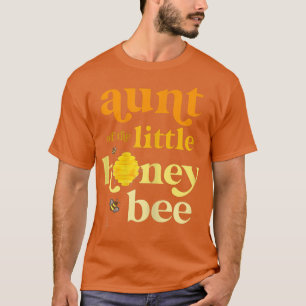 Womens Aunt of Little Honey Bee Birthday Gender Re T-Shirt