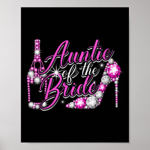 Womens Auntie Of The Bride - Groom And Bride Beaut Poster